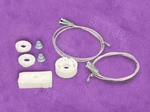 Quarter Window Regulator Repair Set Rear Ford Mustang Convertible 2005-2014. Fixed Price $42.97.