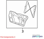 Volkswagen 2009-2015 Tiguan Window Regulator 5N0837461. Fixed Price $119.75.