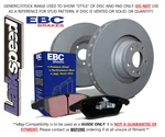 Ebc Front Brake Discs & Ultimax Pads For Vw Golf Plus 1.2 Turbo (2010 14). Fixed Price $267.97.