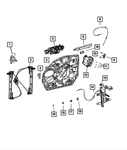 Genuine Mopar Front Door Window Regulator Right 68565732AA. Fixed Price $149.95.