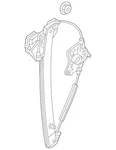 Genuine Audi Window Regulator 83A-839-461. Fixed Price $139.32.