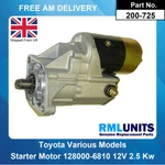 Starter Motor For Toyota Crown 2.2 D (LS110 ) 1980 - 1983 2188CC, 4CYL. Fixed Price $236.56.