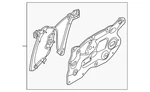 Genuine Nissan Window Regulator 80775-3GY0A. Fixed Price $327.02.
