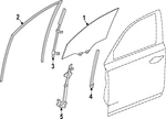 Genuine Honda Window Regulator 72250-T90-A01. Fixed Price $127.23.
