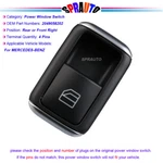 Power Window Switch Rear Front Right 2048700451 For Mercedes-benz C250 C300. Fixed Price $15.21.