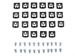 1968 - 1976 Dodge Dart & Plymouth 2 Door Hard Top Rear Window Molding Clip Kit. Fixed Price $37.99.