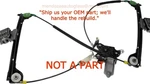 2002-5 Thunderbird Conv Window Regulator Passenger Premium Rebuild Service. Fixed Price $220.00.