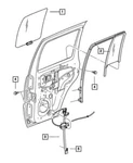 Genuine Mopar 2006-2007 Jeep Liberty Door Window Regulator Rear Right 4589266AD. Fixed Price $257.57.