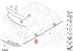 Genuine Mini Cooper One R50 R52 R53 Outer Weatherstrip Right 51337071670. Fixed Price $107.55.