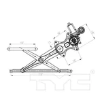 Tyc 660402 Power Window Motor And Regulator Assembly For 04-10 Prius Tc. Fixed Price $80.44.