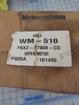 Nos Motorcraft WM-510 Rear Wiper For 1996-1998 Mercury Villager, Quest. Fixed Price $135.00.