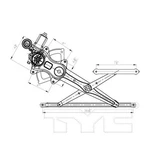 660405 Tyc Window Motor And Regulator. Fixed Price $143.49.