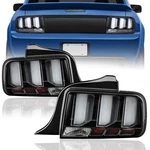 Tail Lights 2005-2009 Ford Mustang Clear Led Tube Rear Signal Brake Lamps. Fixed Price $124.99.