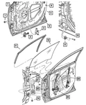 Genuine Mopar Front Door Window Regulator Right 4894270AC. Fixed Price $356.94.