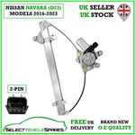 New Passenger Left Front Window Regulator Motor For Nissan Navara D23 2016-2023. Fixed Price $93.83.