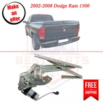 New Rear Window Regulator Left Side W/motor For 2002-2008 Dodge Ram 1500. Fixed Price $73.99.