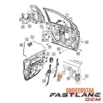 2007-2017 Jeep Compass Front Left Window Regulator New Oem 68002897AA. Fixed Price $87.40.