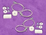 Fits 05-14 Ford Mustang Both Rear Quarter Window Regulator Repair Kits W/rollers. Fixed Price $77.89.