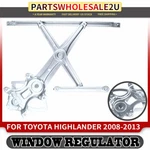 Front Right Passenger Power Window Regulator For Toyota Highlander 2008-2013 Suv. Fixed Price $38.95.