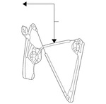 Genuine Volkswagen Window Regulator 1J4-837-729-BK. Fixed Price $145.19.