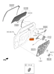 Genuine New Rear Door Latch, Retainer Hyundai Elantra 2019-2024. Fixed Price $21.01.