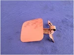1987-1993 Ford Mustang Gt Lx Fuel Door Cap Lid Quarter Panel Paint Maroon 2702. Fixed Price $49.99.