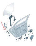 New Audi A3 Sportback Window Regulator Guide Rear Right 8V5839068A Genuine. Fixed Price $26.62.