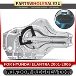 Front Passenger Side Window Regulator W/ Motor Panel For Hyundai Elantra 01-06. Fixed Price $73.98.